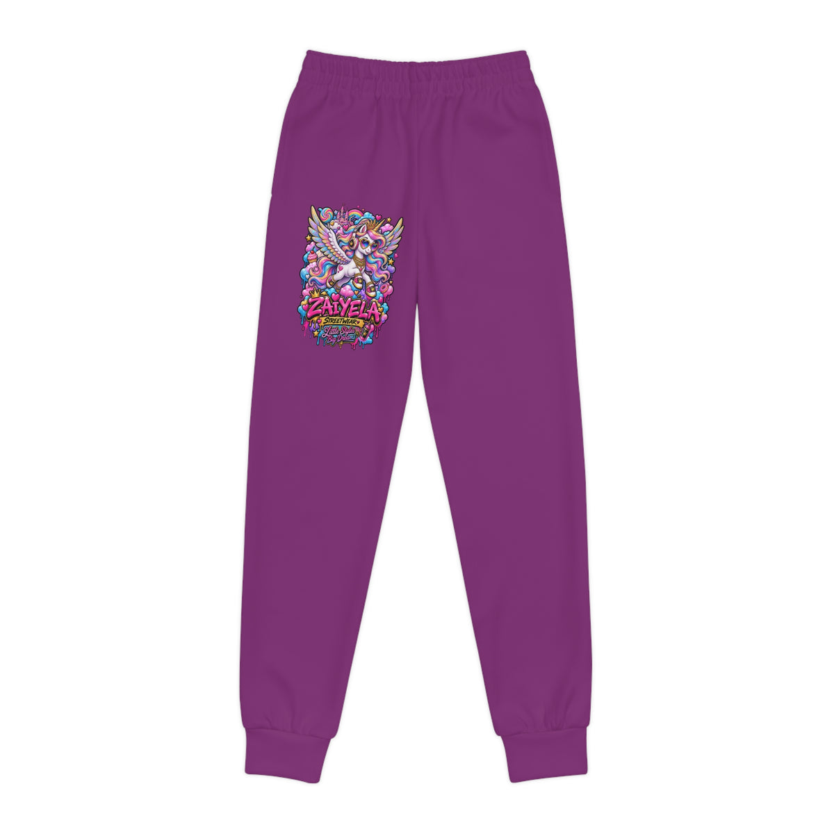 Youth Joggers — Colorful Candy Pegasus Sweatpants