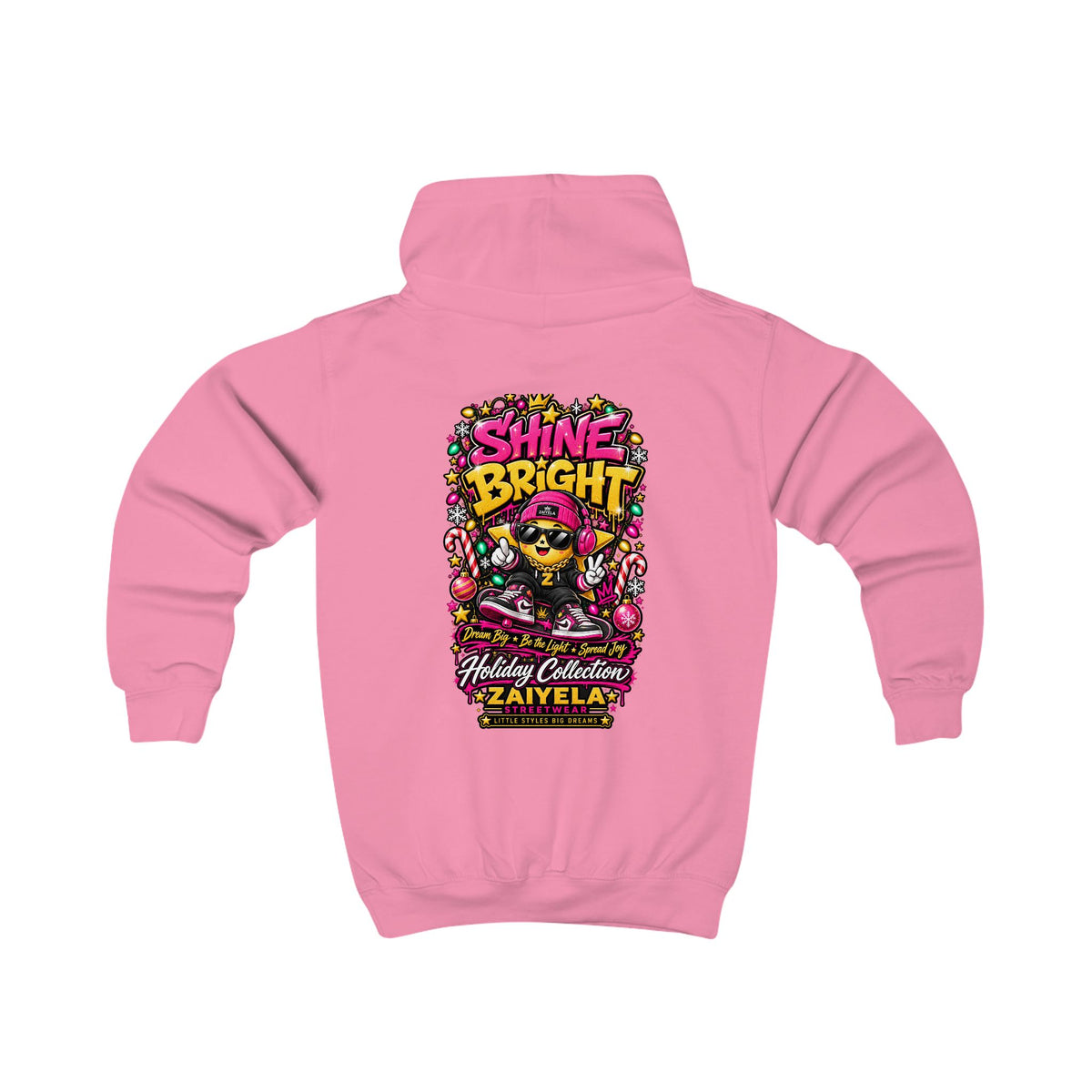 Kids Hoodie I Am the Sparkle Colorful Holiday Graphic Hoodie