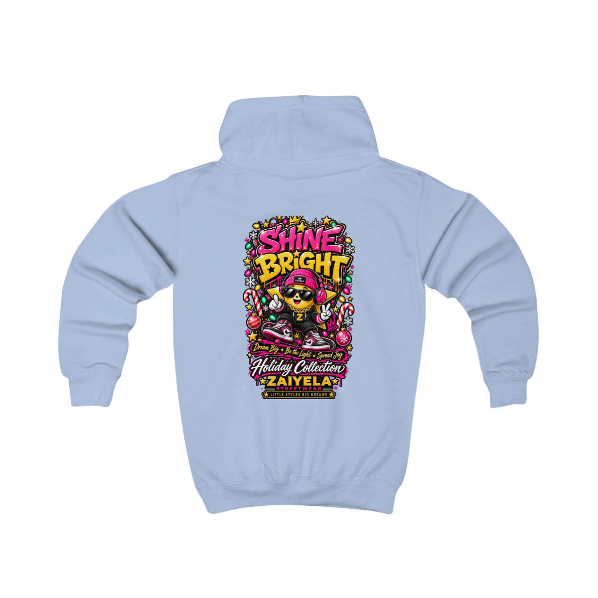 Kids Hoodie I Am the Sparkle Colorful Holiday Graphic Hoodie