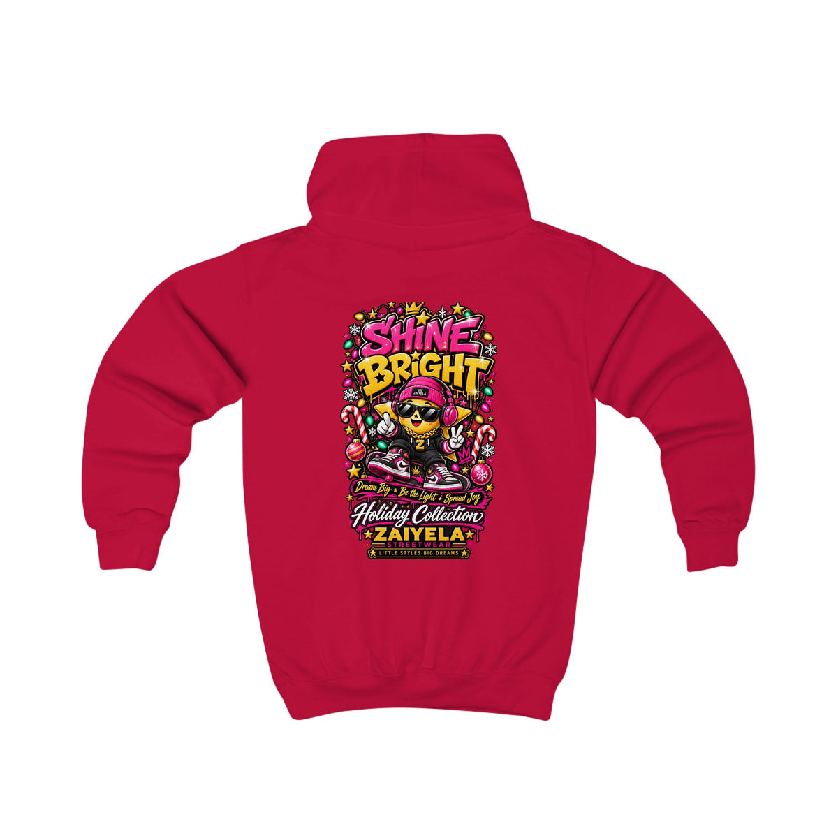 Kids Hoodie I Am the Sparkle Colorful Holiday Graphic Hoodie