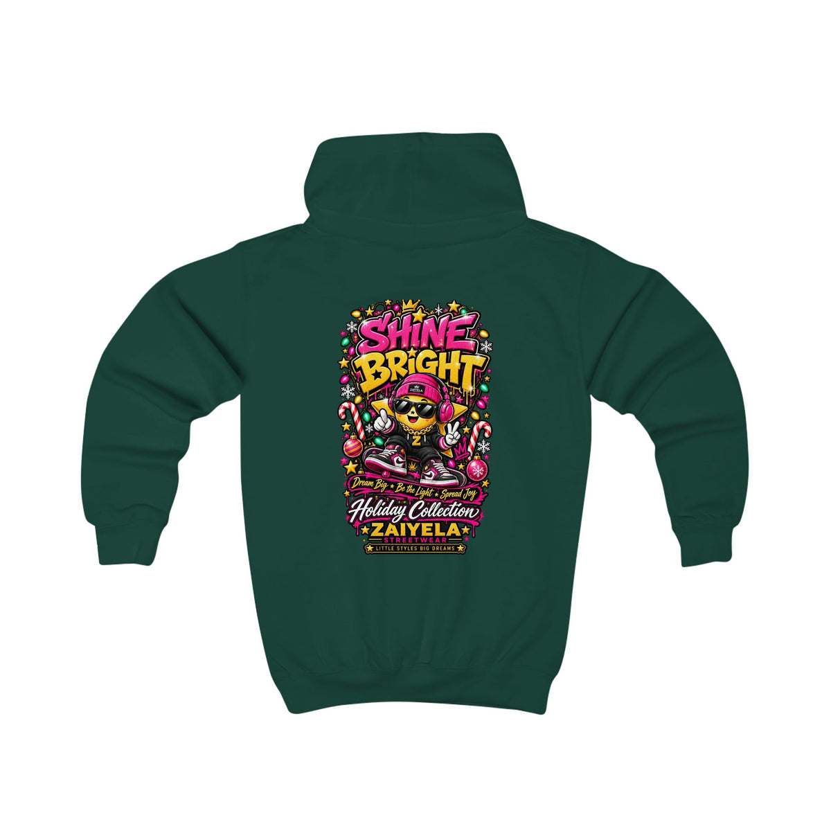 Kids Hoodie I Am the Sparkle Colorful Holiday Graphic Hoodie