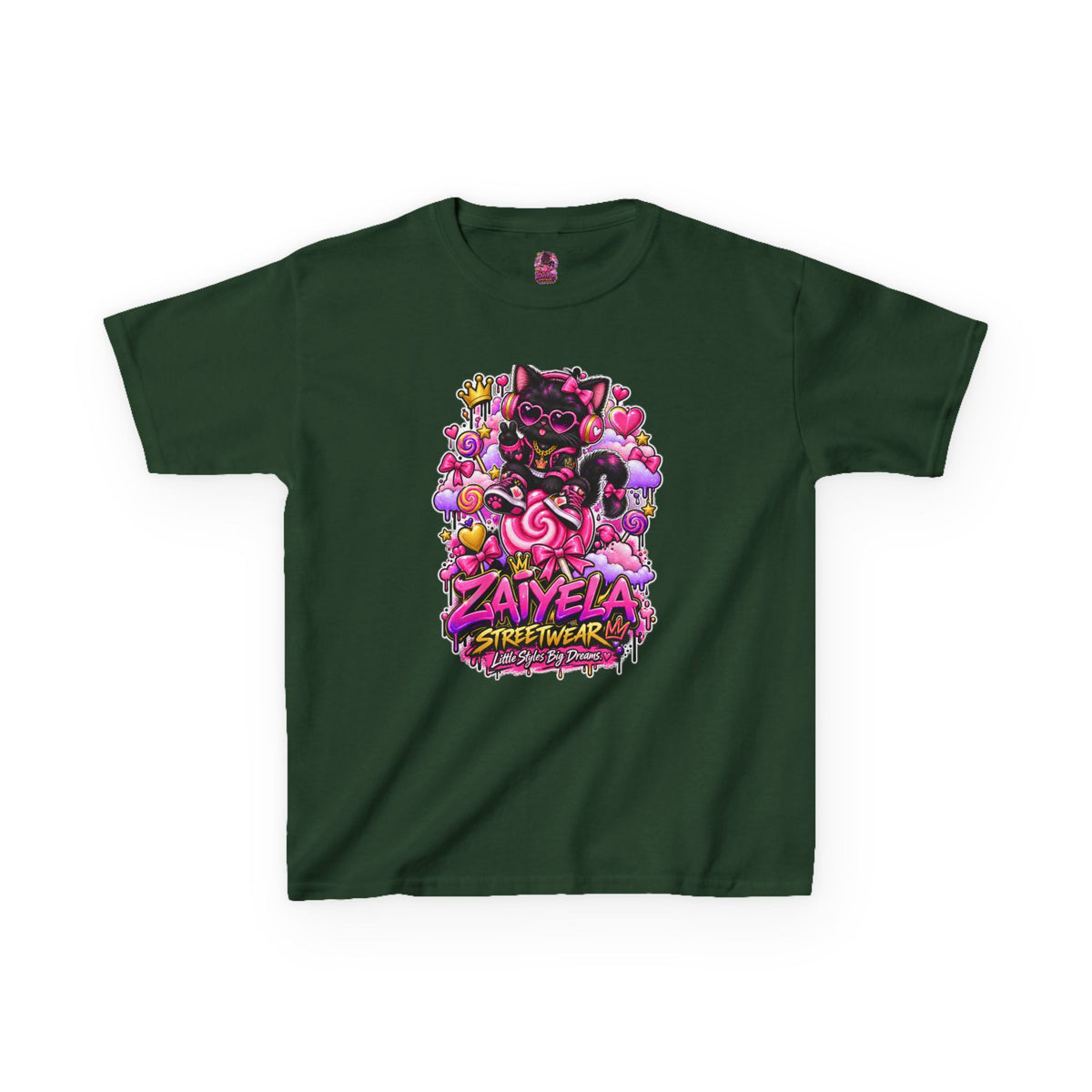Kids Tee — Zaiyela Streetwear Cute Magical Kitty