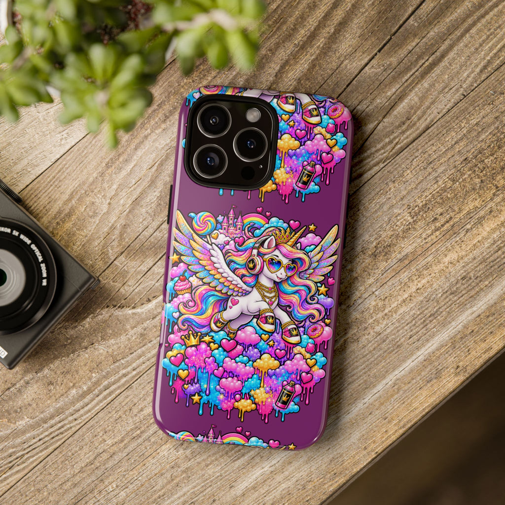 Unicorn Cute Tough Case — Colorful Rainbow Pegasus Phone Case