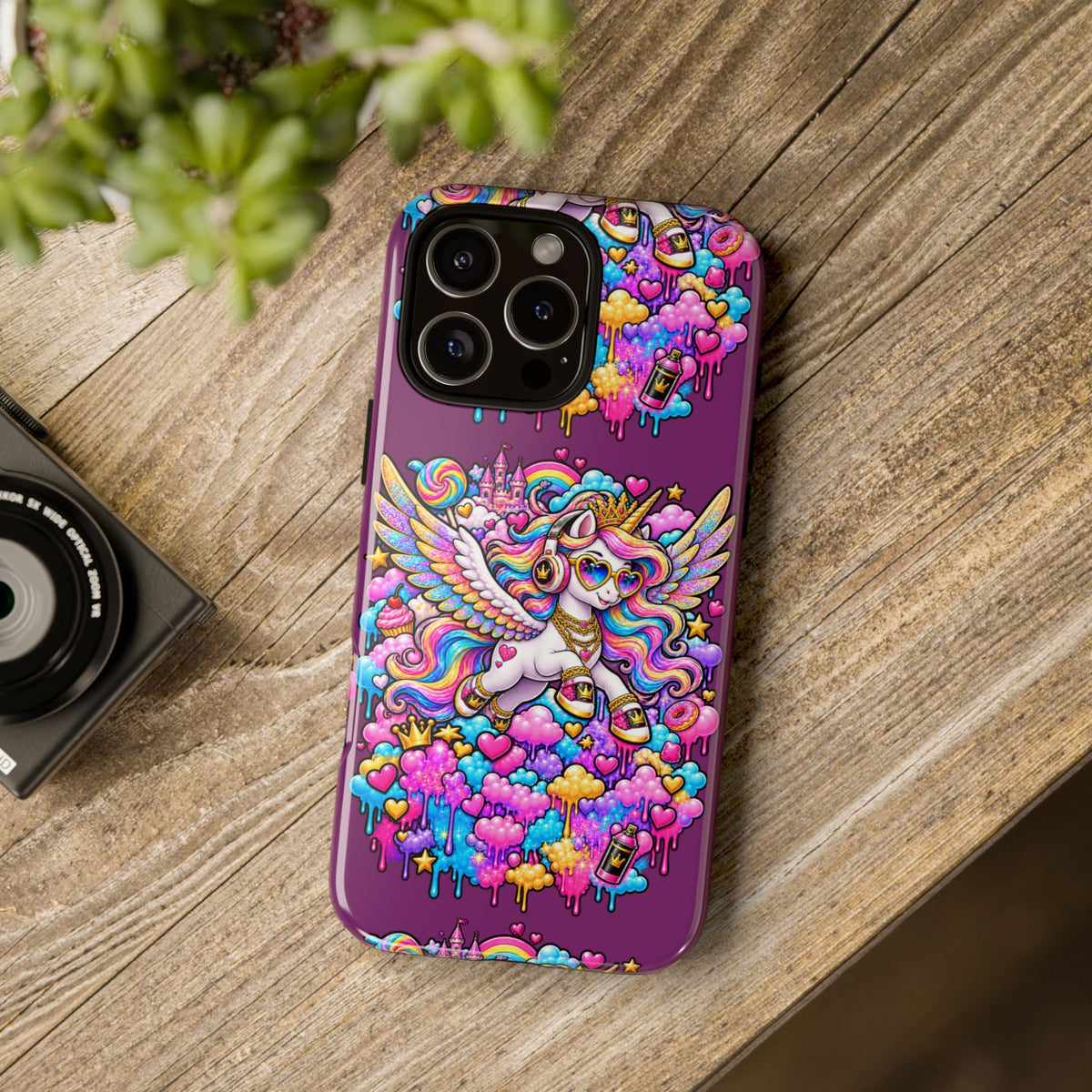 Unicorn Cute Tough Case — Colorful Rainbow Pegasus Phone Case