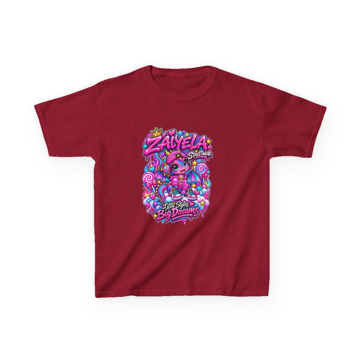 Kids Tee — Colorful Candy Galaxy "Zayelia" Graphic
