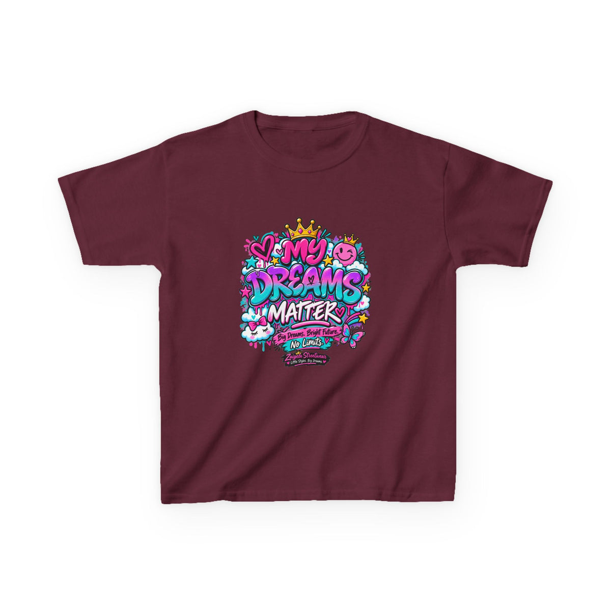 Kids T-Shirt — "My Dreams Matter" Colorful Graphic Tee