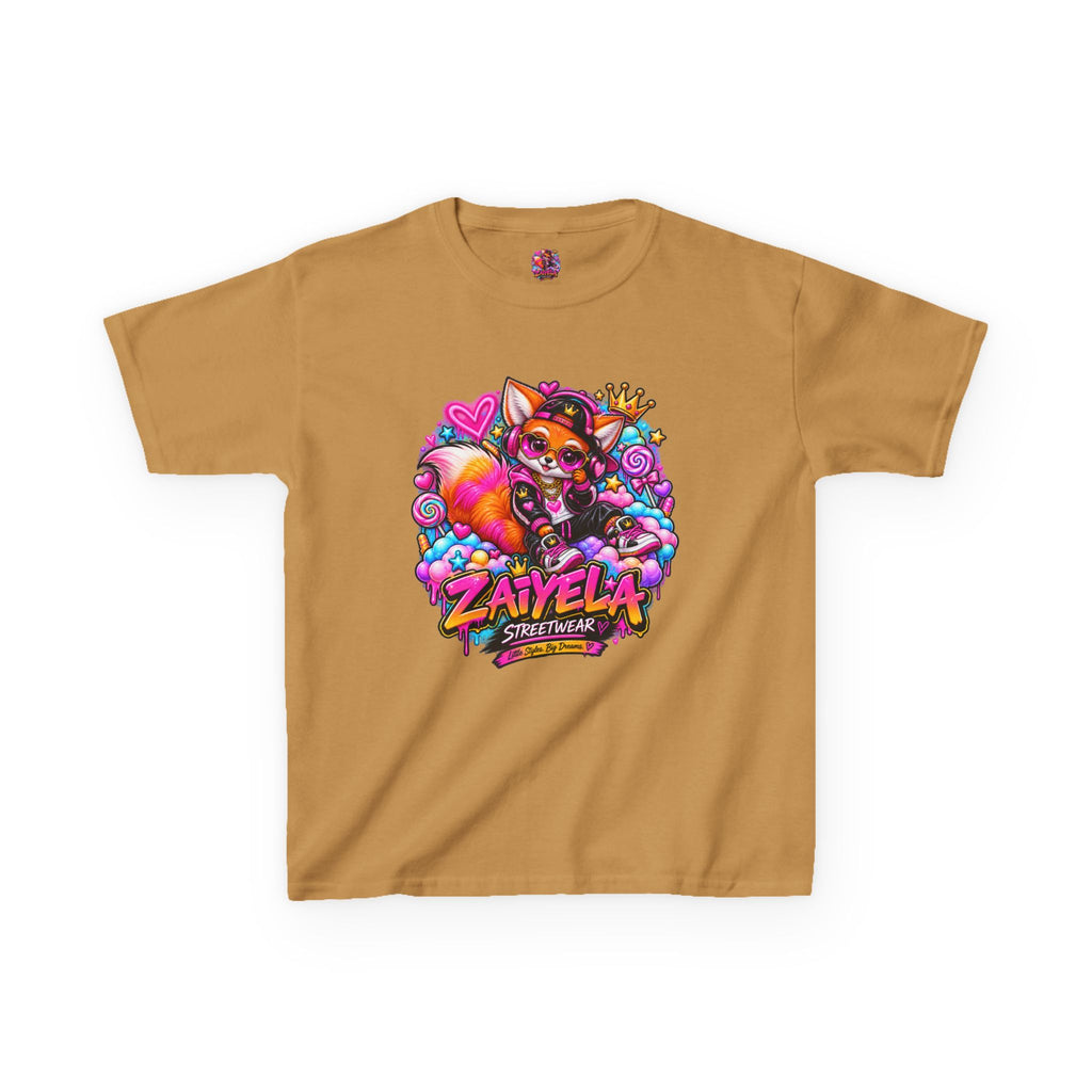 Kids Tee — Colorful Fox Streetwear Star