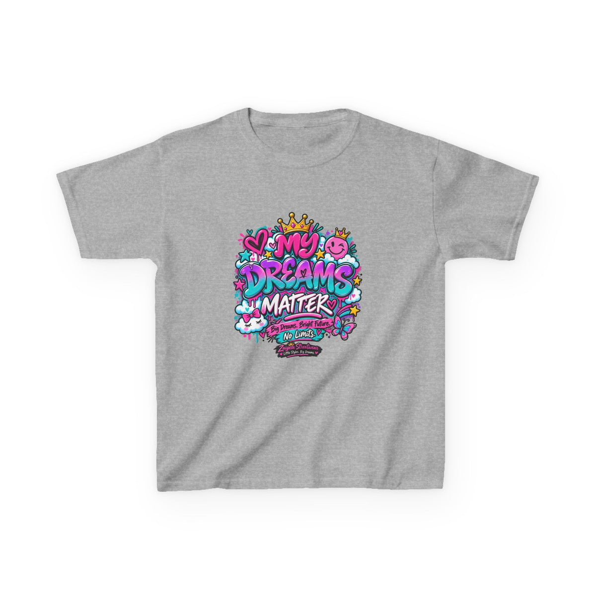 Kids T-Shirt — "My Dreams Matter" Colorful Graphic Tee