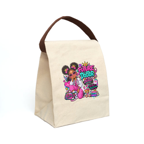Future Doctor Canvas Lunch Bag — Kids Cute Medical Career Lunch Tote