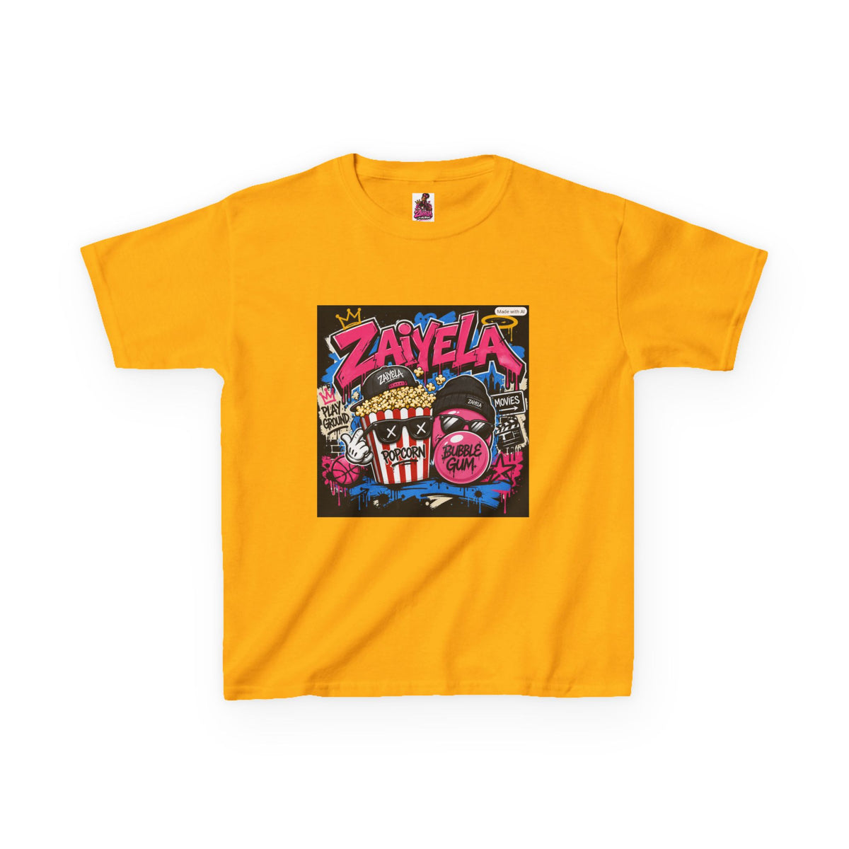 Kids T‑Shirt Big Dreams Inspiring Cartoon Tee for Aspiring Kids