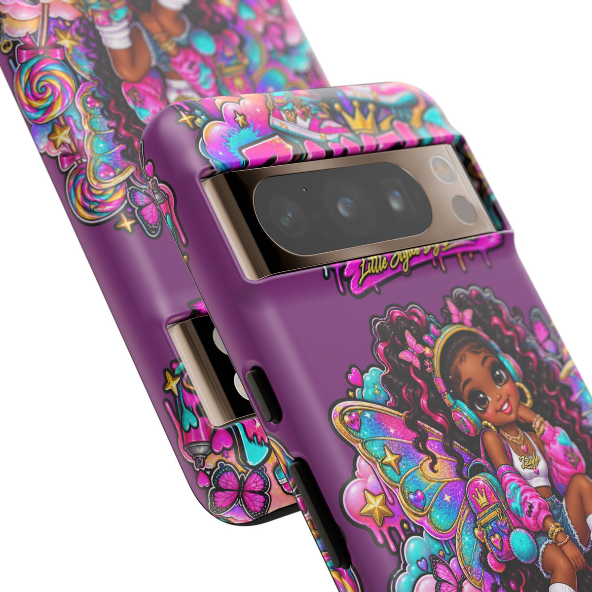 Cute Afro Rainbow Fairy Phone Case Fairy Streetwear Princess Protective Cover