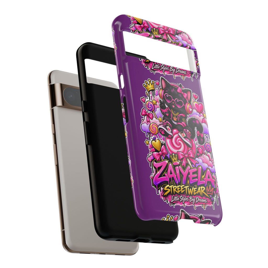 Cute Black Cat Candy Phone Case — Zaiyela Streetwear Magical Kitty