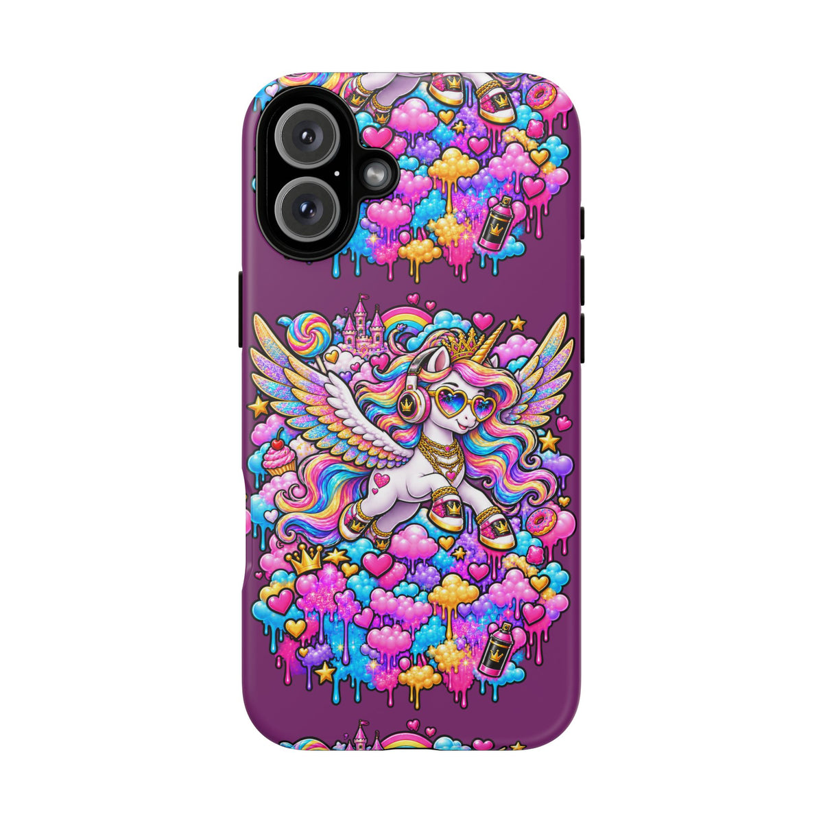 Unicorn Cute Tough Case — Colorful Rainbow Pegasus Phone Case
